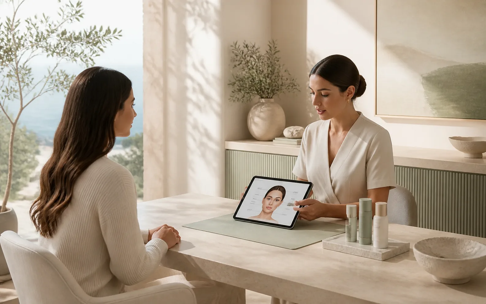 Aesthetic Treatments illustrative consultation scene